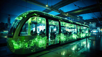 Public transport hubs autonomously rerouting based on demand