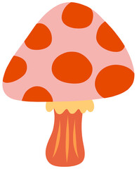 Autumn Mushroom Illustration