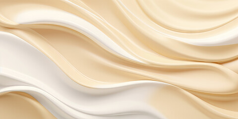 Abstract cream wallpaper. Creative cosmetics banner.Created with AI tools