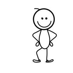 stickman stick figure sketch cartoon