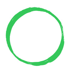 Gemalter Kreis in grün mit Textfreiraum