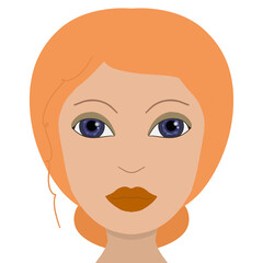 portrait of a girl, digital illustration 