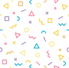 memphis pastel pattern seamless