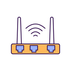 Wifi router signals Vector Icon which can easily modify or edit

