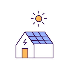 Solar Vector Icon which can easily modify or edit

