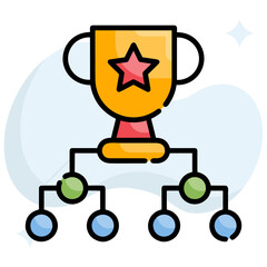 Winner success icon symbol vector image. Illustration of reward champion win championship bedge design image 