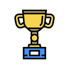 Winner success icon symbol vector image. Illustration of reward champion win championship bedge design image 