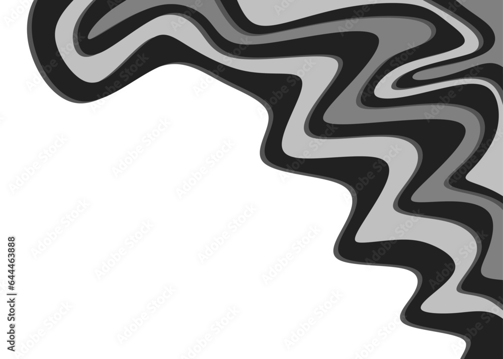 Poster abstract background with wavy line pattern and with some copy space area