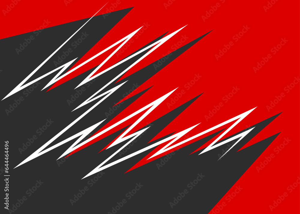 Poster abstract background with jagged zigzag line pattern and with some copy space area