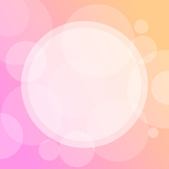 Colorful Circles For Social Media Post Background Template