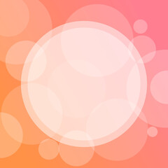 Colorful Circles For Social Media Post Background Template