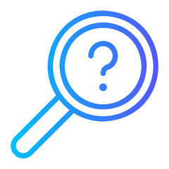 question mark gradient icon