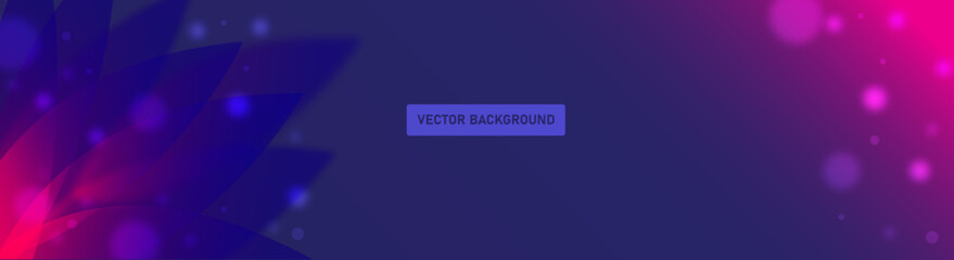 Dark Vector Rainbow Background with Dark Blue and bright Pink Gradient Spots.