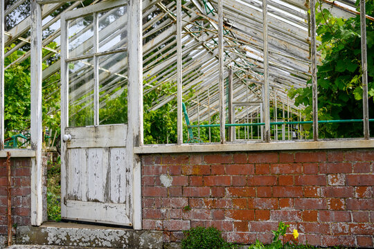 Delapidated greenhouse