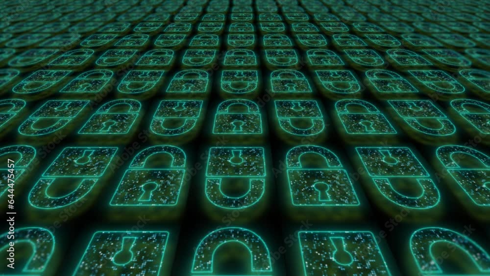 Poster cloud server technology,cyber security cloud storage server data background gear background and cybe