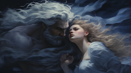 처녀를 유괴하는 북풍의 신 보레아스