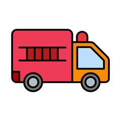 Fire Truck Icon Design