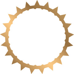 gold medal isolated on white background