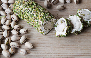 Nuts and halva on the table