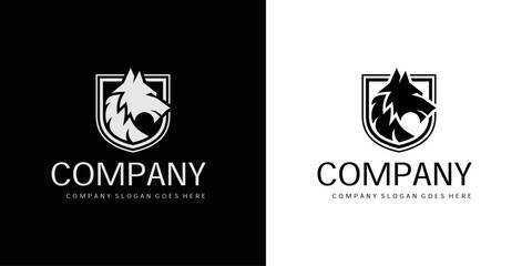 Wolf Shield Security Logo Design