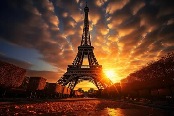  eiffel tower at sunset © Teps
