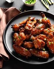Sweet and spicy chicken wings