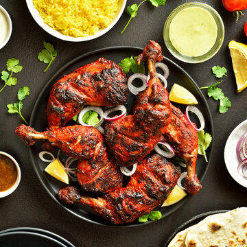 Indian style tandoori chicken