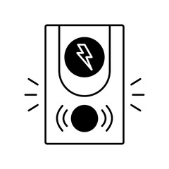 Gate bell Vector Icon which can easily modify or edit

