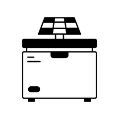 Solar fridge Vector Icon which can easily modify or edit

