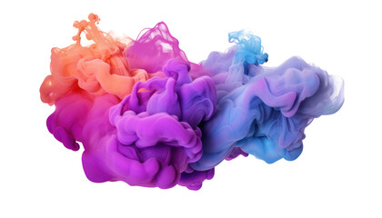 Cloud of Multicolored Paint