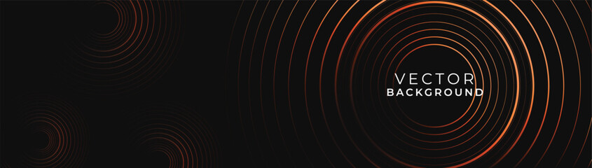 Vector abstract background, dark color, geometric figure. Horizontal banner template. Design elements.