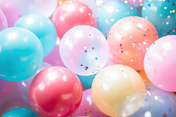 Fototapeta na wymiar colourful balloons background 