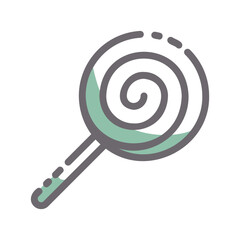 lollipop sugar two tones icon
