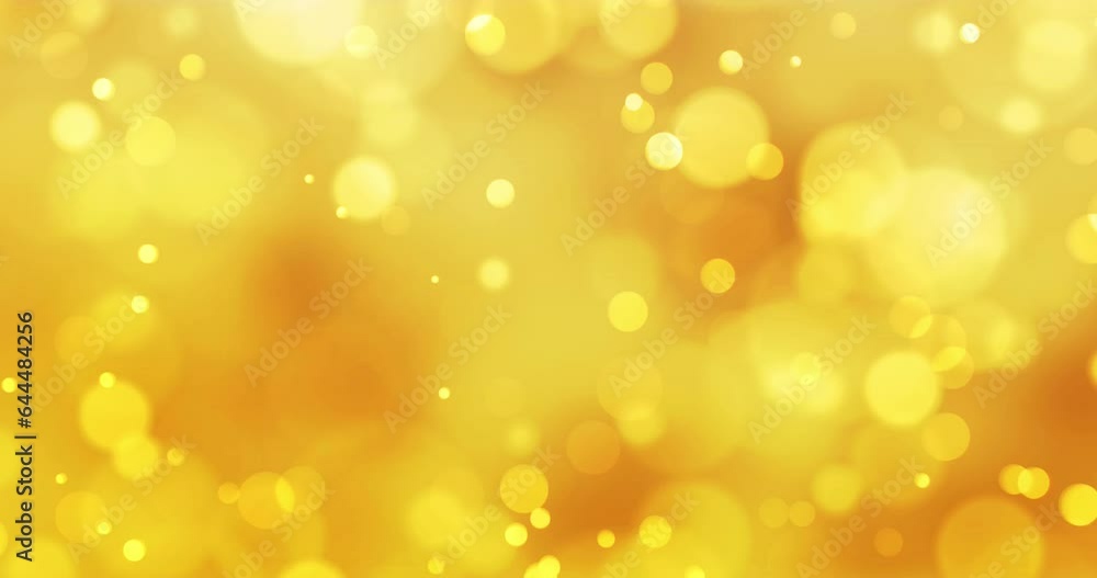 Poster animation of illuminated defocused lens flares moving on abstract background