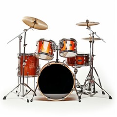 Fototapeta na wymiar drum kit isolated on white