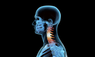 x ray of cervical section of the spine