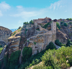 Fototapeta na wymiar The Meteora - important rocky monasteries complex in Greece