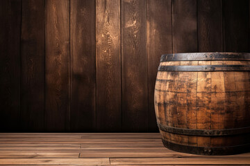 Retro old barrel