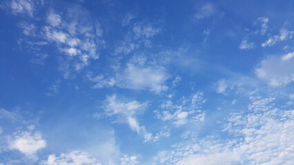Nature Background. Sky and clouds on a winter morning and holiday