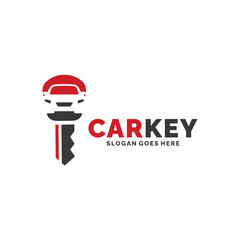 Car key logo design vector illustration