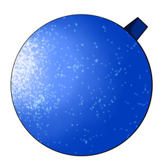 Blue bauble Christmas tree