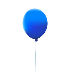 Blue balloon isolated - 644490802