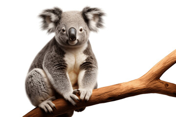 The Enigmatic Koala Isolated on a Transparent PNG Background. Generative Ai