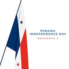 Panama Independence day banner design template