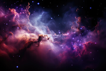 A large magellanic cloud, a southern sky galaxy with a tarantula nebula. High quality photo