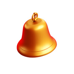 christmas bell isolated on transparent background