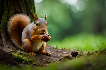 Obraz premium squirrel in the park