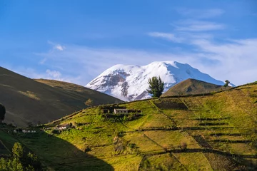 Foto op Canvas Panoramic landscape of the Chimborazo volcano in the Andes © ecuadorplanet 