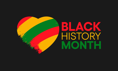 Black history month is observed every year in October, it is a way of remembering important people and events in the history of the African diaspora. Vector illustration