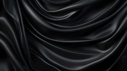 black fabrics. template for designers with text free space.